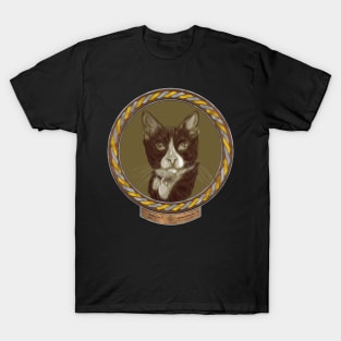 Bobby Cat (frame gold silver celtic rope) T-Shirt